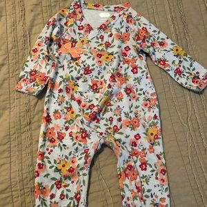 Mud pie Secret Garden kimono floral pajamas